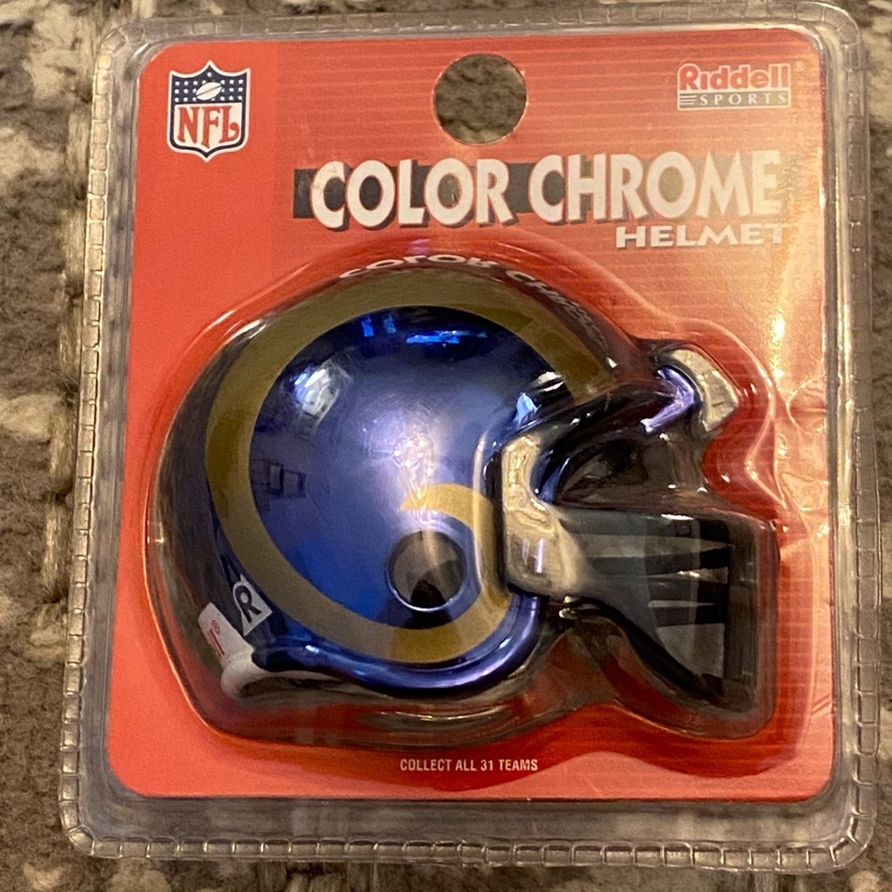 Riddell Pocket Size Color‎ Chrome St Louis Rams NWT